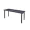 Kee Regency Kee 60 x 24 in. Training Seminar Table- Grey Top, Black Legs MT6024GYBPBK - alternate 1